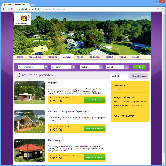 camping de kleine wolf