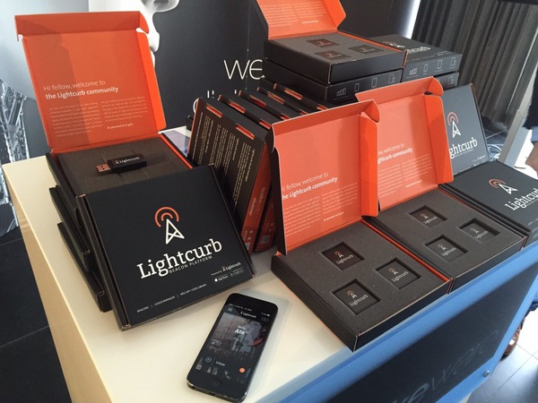 Lightcurb beacon pakketten en Lightcurb app tijdens Emerce eRetail