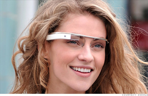 Voorbeeld van de Google glasses PMC