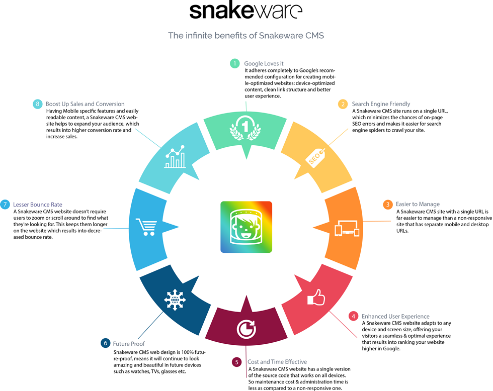 8 van de vele voordelen die werken met Snakeware CMS met zich meebrengt