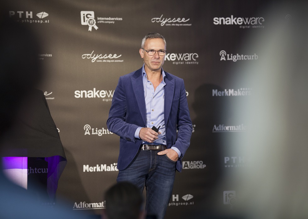 Mark Termeer van Sijthoff Media Groep tijdens de Snakeware Experience Day over het Omnichannel onderzoek
