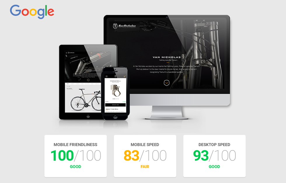 De nieuwe website van Van Nicholas presteert ook na de aanscherping van de Google Algoritmes goed