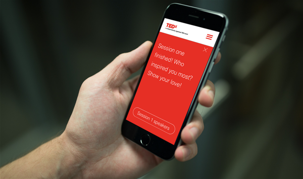 iBeacon notificatie in de TEDxGroningen app iBeacon notificatie in de TEDxGroningen app