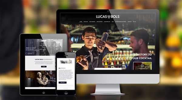 Responsive corporate site Lucas Bols